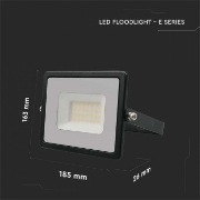 Imagine Reflector LED SMD 30W 4000K IP65 - Negru
