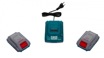 Arată detalii pentru Kit 2 baterii și încărcător 20V 2.0Ah TOTAL TFBCPK1222E Imagine Kit 2 baterii și încărcător 20V 2.0Ah TOTAL TFBCPK1222E