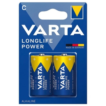 Arată detalii pentru Baterie alcalină Varta Longlife Power C LR14, blister 2 bucăți Imagine Baterie alcalină Varta Longlife Power C LR14, blister 2 bucăți