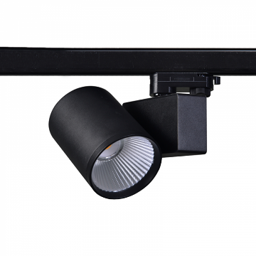Arată detalii pentru Spot LED 40W pentru șină 230V lumină albă 38°-NEGRU Imagine Spot LED 40W pentru șină 230V lumină albă 38°-NEGRU