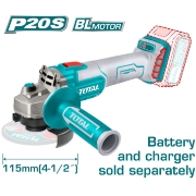 Imagine Polizor unghiular TOTAL Industrial, Li-Ion, 20V, 115mm