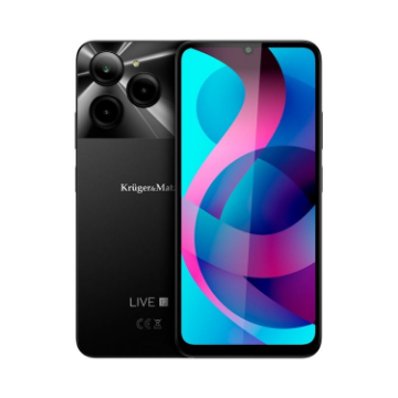 Arată detalii pentru Smartphone Live 12 Negru Kruger&Matz Imagine Smartphone Live 12 Negru Kruger&Matz