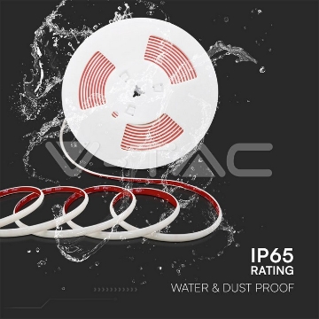 Arată detalii pentru Bandă LED COB 12.5W/m 220-240V IP65 3000K Rolă 5m Imagine Bandă LED COB 12.5W/m 220-240V IP65 3000K Rolă 5m