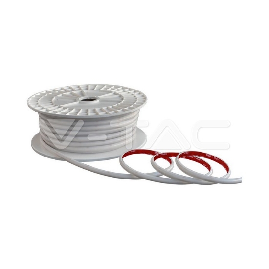 Imagine Banda LED V-TAC COB 12.5W/m 220-240V IP65 3000K Rola 50m