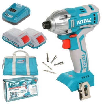 Arată detalii pentru Mașină de înșurubat cu impact cu acumulator TOTAL TIRLI2002 Imagine Mașină de înșurubat cu impact cu acumulator TOTAL TIRLI2002