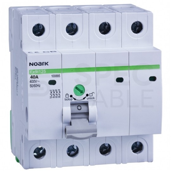 Imagine Separator modular Noark Ex9I125 40A 4P 4MW 100881