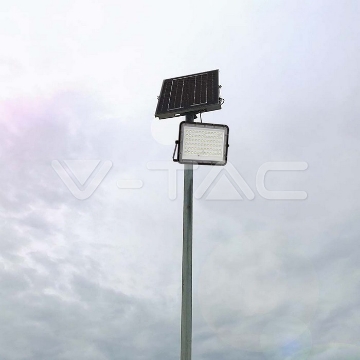 Arată detalii pentru Proiector LED V-TAC 15W 1200lm Lumină Rece cu Panou Solar Negru IP65 Cablu 3m Imagine Proiector LED V-TAC 15W 1200lm Lumină Rece cu Panou Solar Negru IP65 Cablu 3m