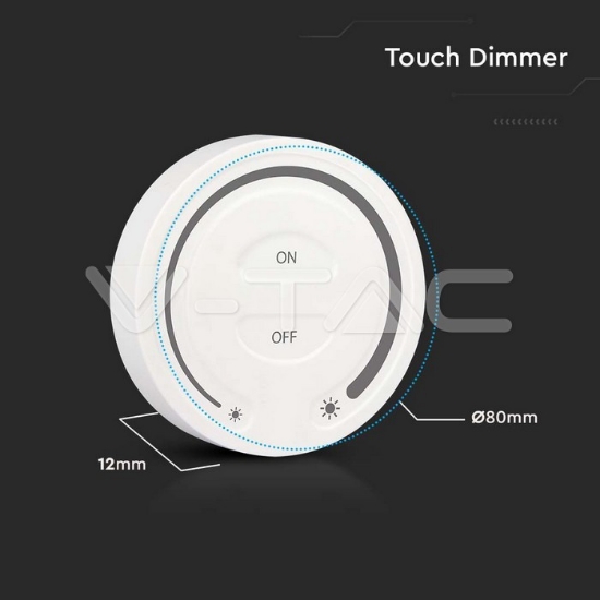 Imagine Controller bandă LED touch lumină albă - alb