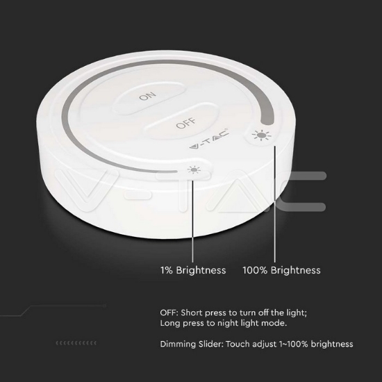 Imagine Controller bandă LED touch lumină albă - alb