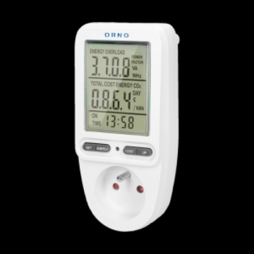 Arată detalii pentru Priză cu contor consum curent/energie ORNO OR-WAT-435(GS), afișaj digital, 16A, 3680W Imagine Priză cu contor consum curent/energie ORNO OR-WAT-435(GS), afișaj digital, 16A, 3680W