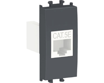 Arată detalii pentru Priză date RJ45 Cat5e UTP, 1M, negru Imagine Priză date RJ45 Cat5e UTP, 1M, negru