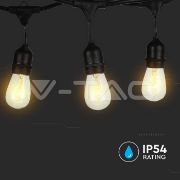 Imagine Șir iluminat festiv cu 10 socluri E27, 5m, IP54