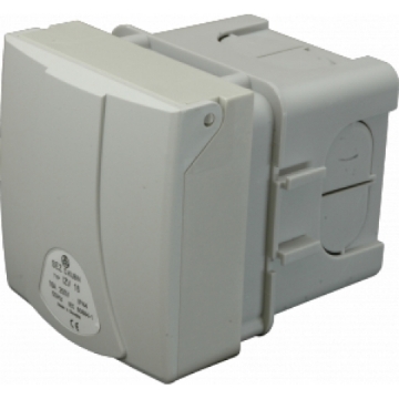 Arată detalii pentru Priză industrială de perete 16A/400V/5P cu cutie sub tencuială IP44 - IZV 1653 (SEZ DK) Imagine Priză industrială de perete 16A/400V/5P cu cutie sub tencuială IP44 - IZV 1653 (SEZ DK)