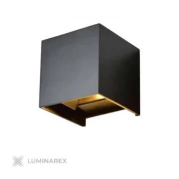 Arată detalii pentru Aplica de perete LED 7W, lumină caldă 3000K, corp negru, IP65 Imagine Aplica de perete LED 7W, lumină caldă 3000K, corp negru, IP65