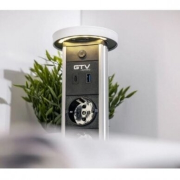 Arată detalii pentru Priză încorporabilă în mobilier Camino 2x Schuko, USB-A, USB-C, Inducție, cablu 1.5 m, negru, GTV Imagine Priză încorporabilă în mobilier Camino 2x Schuko, USB-A, USB-C, Inducție, cablu 1.5 m, negru, GTV