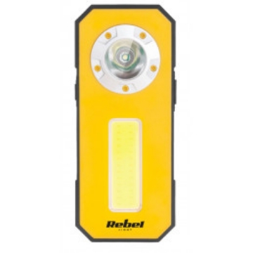 Arată detalii pentru Lampa LED rotativă cu senzor de mișcare și acumulator Rebel ZAR0549 Imagine Lampa LED rotativă cu senzor de mișcare și acumulator Rebel ZAR0549