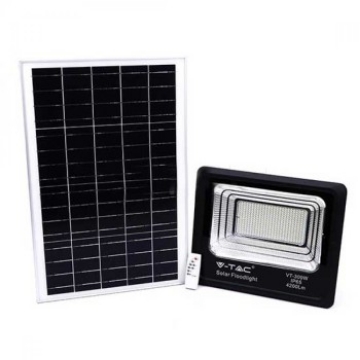 Arată detalii pentru Proiector LED V-TAC 20W cu panou solar, lumină rece, IP65 Imagine Proiector LED V-TAC 20W cu panou solar, lumină rece, IP65