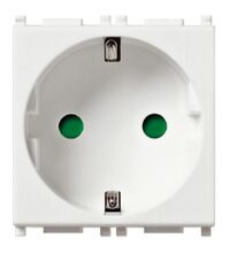 Arată detalii pentru Priză Schuko cu capac modular alb 2M Thea Panasonic Imagine Priză Schuko cu capac modular alb 2M Thea Panasonic