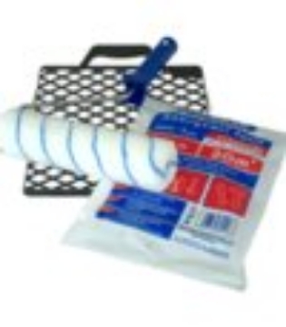 Arată detalii pentru Set Rolă verde din poliacril 240mm, cu grătar din PVC și folie de protecție Imagine Set Rolă verde din poliacril 240mm, cu grătar din PVC și folie de protecție