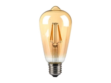 Arată detalii pentru Bec LED ST64 E27 4W cu filament 2200K model Edison Imagine Bec LED ST64 E27 4W cu filament 2200K model Edison
