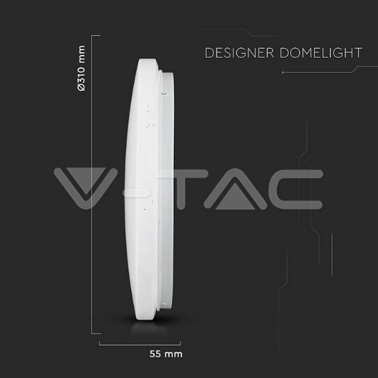 Imagine Plafonieră LED V-TAC 18W cu temperatură de culoare interschimbabilă 217604