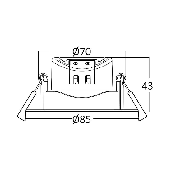 Imagine Spot LED 7W 3000K/4000K/6000K 230V IP20 Alb Rotabil