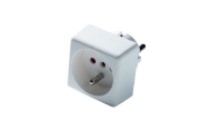 Imagine Cuplă PVC Martin Kaiser cu contact de împământare IP44 Alb - 552/KWS