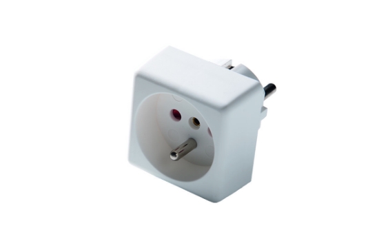 Imagine Cuplă PVC Martin Kaiser cu contact de împământare IP44 Alb - 552/KWS
