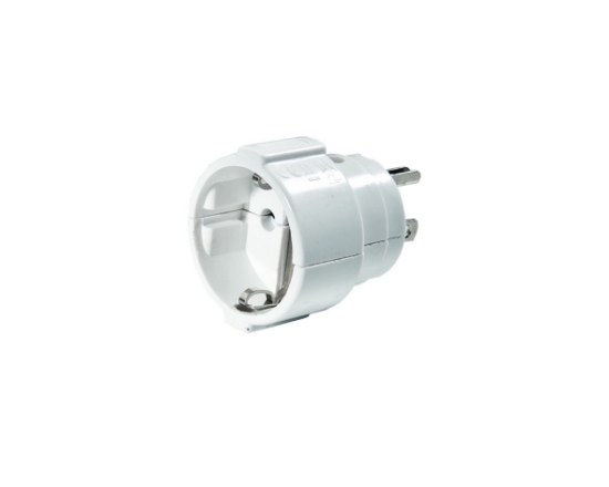 Imagine Cuplă PVC Martin Kaiser cu contact de împământare IP44 Alb - 552/KWS