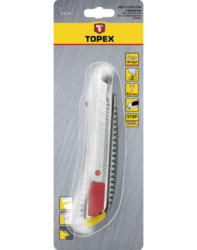 Arată detalii pentru Cutter cu protecție antialunecare 18mm TOPEX 17B128 Imagine Cutter cu protecție antialunecare 18mm TOPEX 17B128