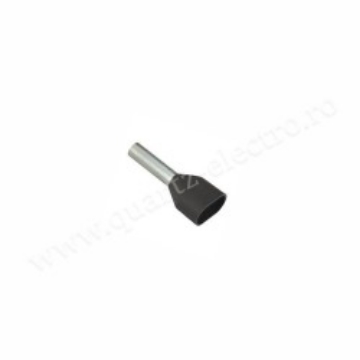 Arată detalii pentru Pini dubli negri pentru cablu 2x1,5mm Imagine Pini dubli negri pentru cablu 2x1,5mm