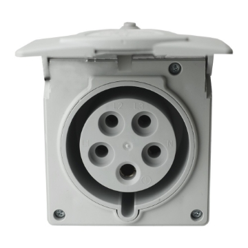 Arată detalii pentru Priză industrială montaj aparent 5P 32A IP44 Imagine Priză industrială montaj aparent 5P 32A IP44