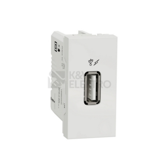 Imagine Priză dublă încărcare USB 1A 1M alb
