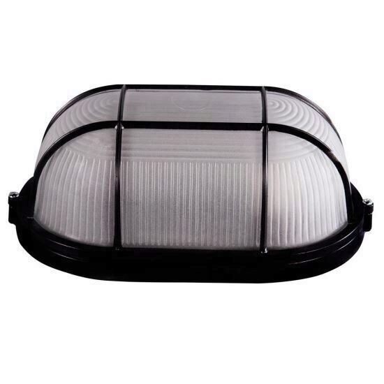 Imagine Lampa BAT Corp Alb E27 Oval Sticlă 60W IP54
