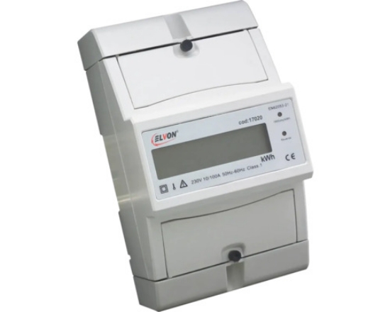 Imagine Contor electronic digital monofazat 10(100)A 230V AC 4M/DIN 17020