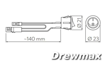 Arată detalii pentru Intrerupator 220V (12V) MAX.36W Negru Imagine Intrerupator 220V (12V) MAX.36W Negru