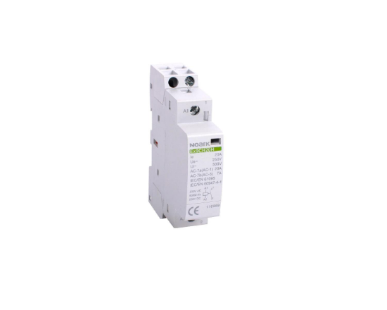 Imagine Contactor modular cu comutare manuală 16A 220-240V AC 2 NO contacte Noark