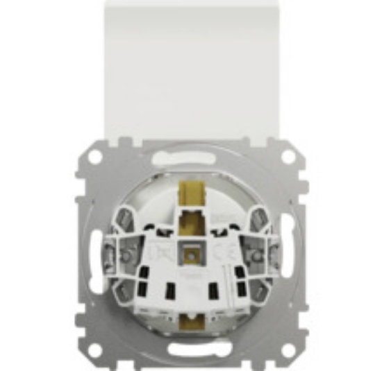 Imagine Priză simplă cu capac alb Sedna Design 2P+E