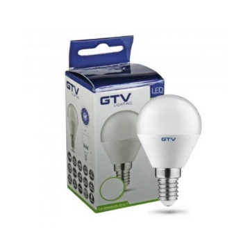 Arată detalii pentru Bec LED sferic GTV G45 E14 6W, 470lm, 160°, lumină caldă 3000K Imagine Bec LED sferic GTV G45 E14 6W, 470lm, 160°, lumină caldă 3000K