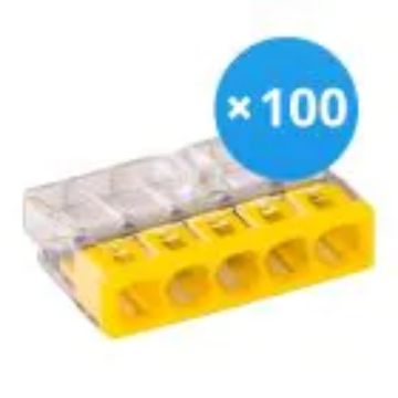 Arată detalii pentru Clema de legătură pentru doză, 5x2,5mm², PUSH-Wire, WAGO 2273-205 Imagine Clema de legătură pentru doză, 5x2,5mm², PUSH-Wire, WAGO 2273-205