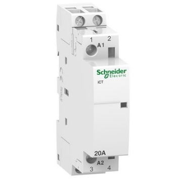 Arată detalii pentru Contactor modular A9 iCT 20A 2NO 230-240V AC Imagine Contactor modular A9 iCT 20A 2NO 230-240V AC