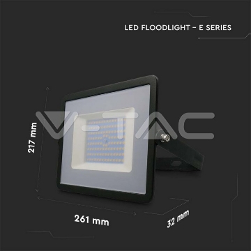 Arată detalii pentru Reflector LED SMD 100W 6500K IP65 - Negru Imagine Reflector LED SMD 100W 6500K IP65 - Negru
