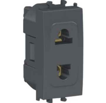 Arată detalii pentru Priză modulară 2P Schneider, negru, 1M, Easy Styl Imagine Priză modulară 2P Schneider, negru, 1M, Easy Styl