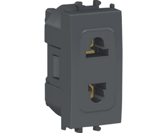 Imagine Priză modulară 2P Schneider, negru, 1M, Easy Styl