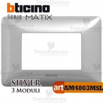 Arată detalii pentru Rama ornament 3 module alb var Matix Bticino Imagine Rama ornament 3 module alb var Matix Bticino