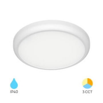 Arată detalii pentru Spot LED Rotund PT 20W 2000lm 3in1 Alb F:225mm IP40 Imagine Spot LED Rotund PT 20W 2000lm 3in1 Alb F:225mm IP40