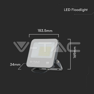 Arată detalii pentru Proiector LED V-TAC 50W cu cip Samsung, lumină rece 6500K, negru, 5 ani garanție Imagine Proiector LED V-TAC 50W cu cip Samsung, lumină rece 6500K, negru, 5 ani garanție