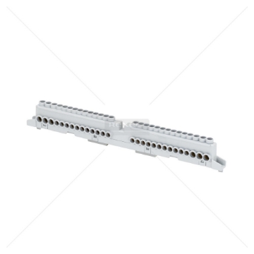 Arată detalii pentru Bara de nul și împământare izolată (1x25)+(7x10) Gewiss GW40401 Imagine Bara de nul și împământare izolată (1x25)+(7x10) Gewiss GW40401