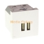 Arată detalii pentru Priză dublă USB Gewiss Chorus GW10450, montaj încastrat, albă, modulară - 5V, 2.1A Imagine Priză dublă USB Gewiss Chorus GW10450, montaj încastrat, albă, modulară - 5V, 2.1A