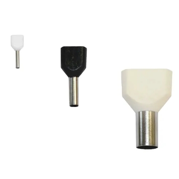 Arată detalii pentru Pini dubli bej pentru cablu 2x16mm Imagine Pini dubli bej pentru cablu 2x16mm